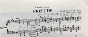 Rachmaninoff's C sharp minor prelude